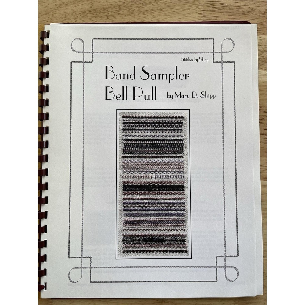 Band Sampler Bell Pull Instruction Book By Mary D. Shipp Stitches By‎ Shipp